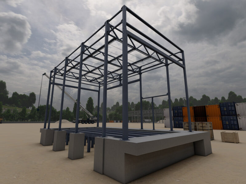 Проект покрасочной камеры – 3D визуализация