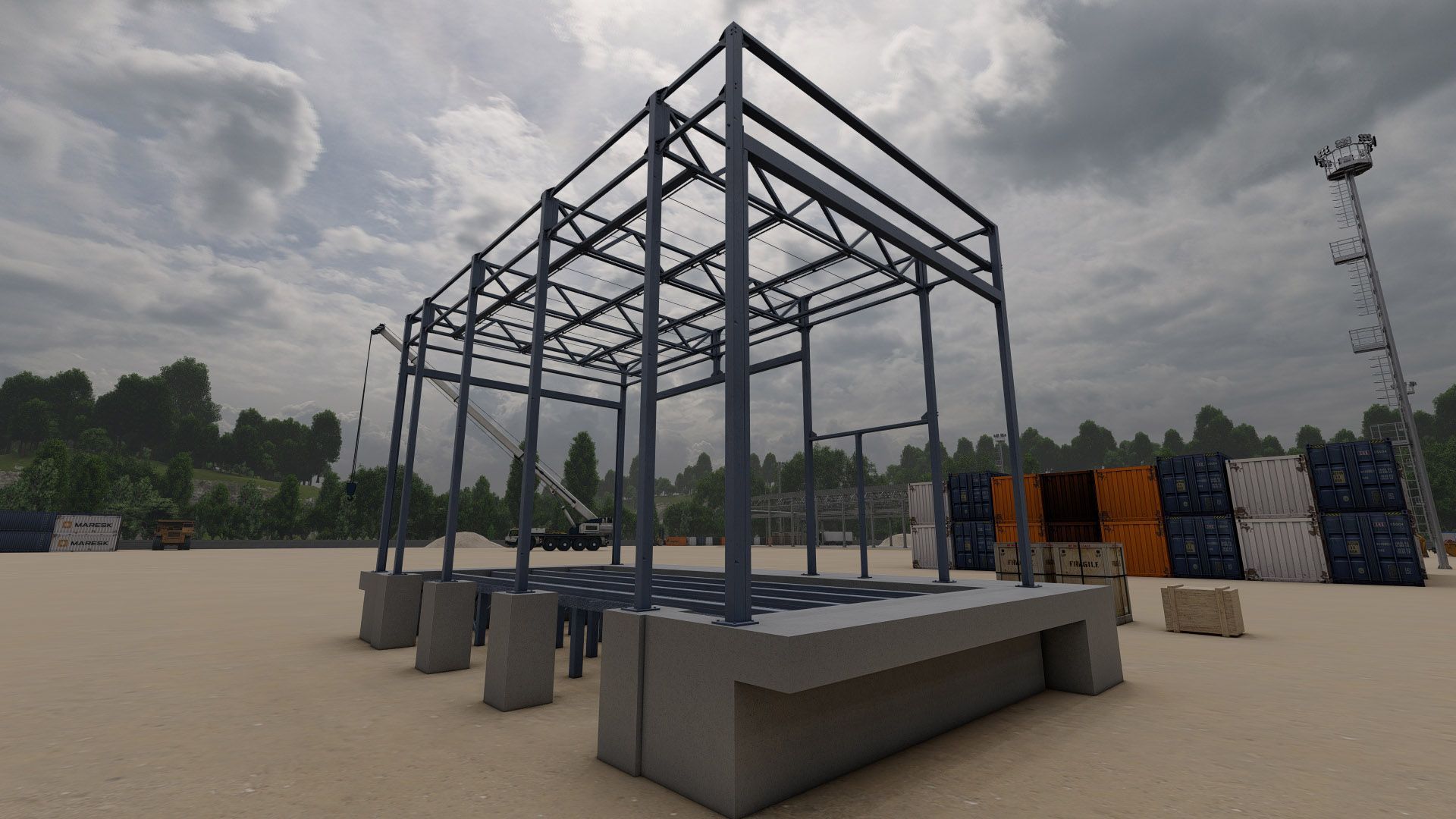 Проект покрасочной камеры – 3D визуализация